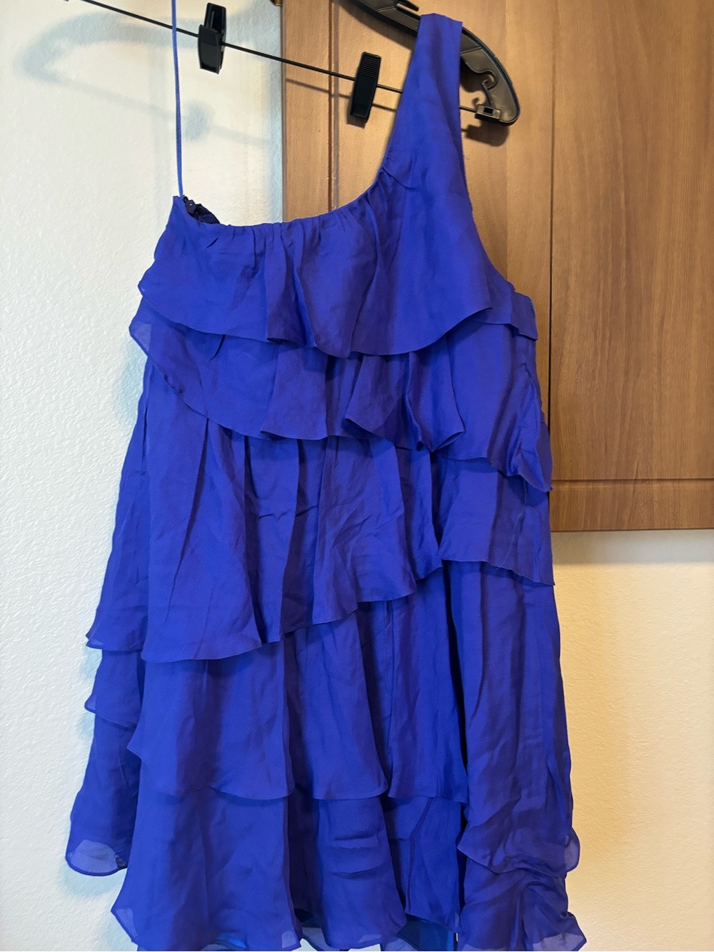 JAYGODFREY - Silk Royal blue mini dress